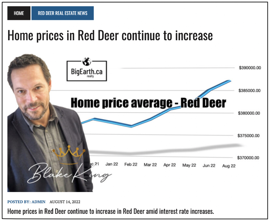 Red Deer real estate prices